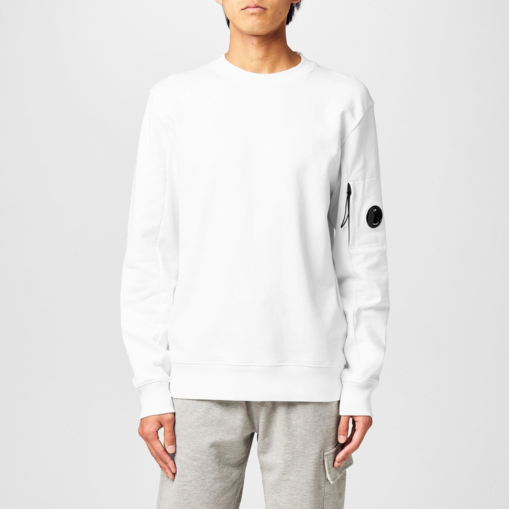 CP Company Heavyweight Lens Sweatshirt - Gauze White 103